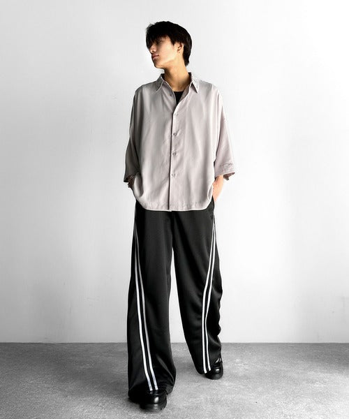 Curve Line Wide Track Pants／カーブラインワイドトラックパンツ co1150006