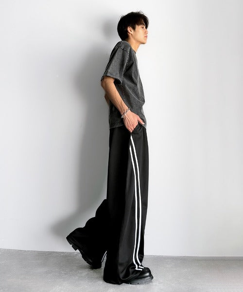 Curve Line Wide Track Pants／カーブラインワイドトラックパンツ co1150006