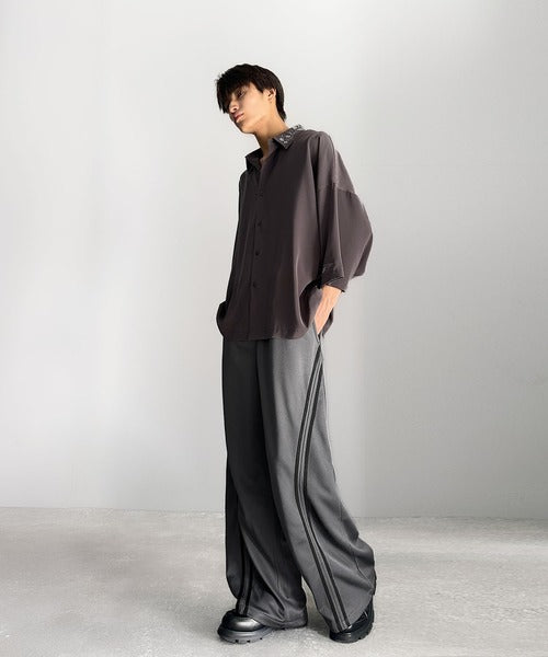 Curve Line Wide Track Pants／カーブラインワイドトラックパンツ co1150006