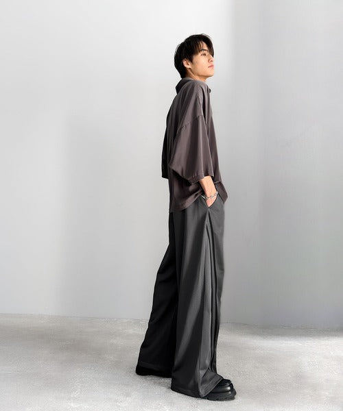 Curve Line Wide Track Pants／カーブラインワイドトラックパンツ co1150006