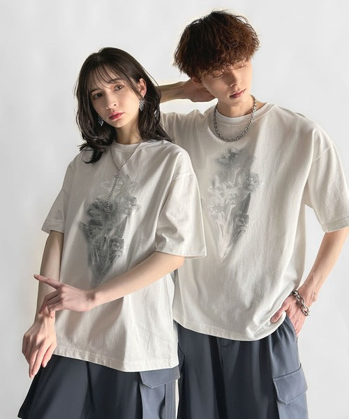 Flower Print Basic Fit T-Shirt／フラワー柄プリントベーシックフィットTシャツ co1150010