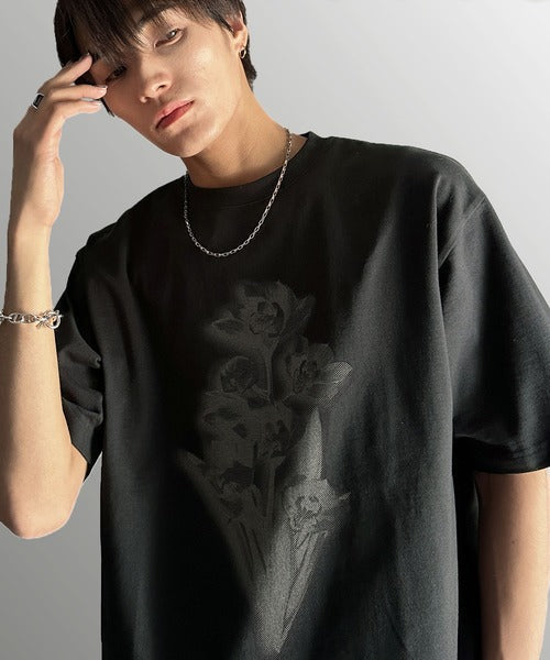 Flower Print Basic Fit T-Shirt／フラワー柄プリントベーシックフィットTシャツ co1150010