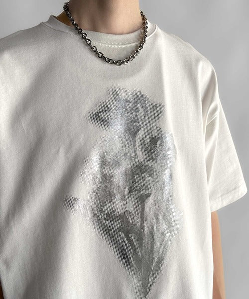 Flower Print Basic Fit T-Shirt／フラワー柄プリントベーシックフィットTシャツ co1150010