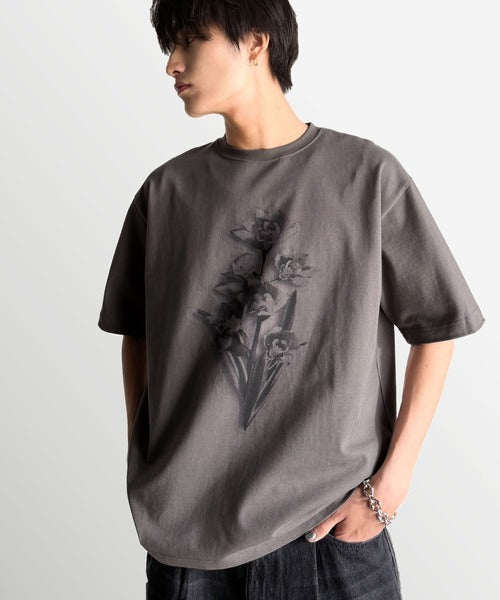 Flower Print Basic Fit T-Shirt／フラワー柄プリントベーシックフィットTシャツ co1150010