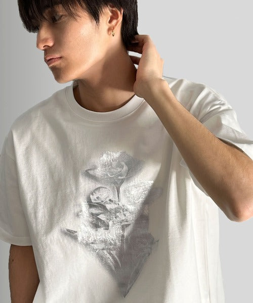 Flower Print Basic Fit T-Shirt／フラワー柄プリントベーシックフィットTシャツ co1150010