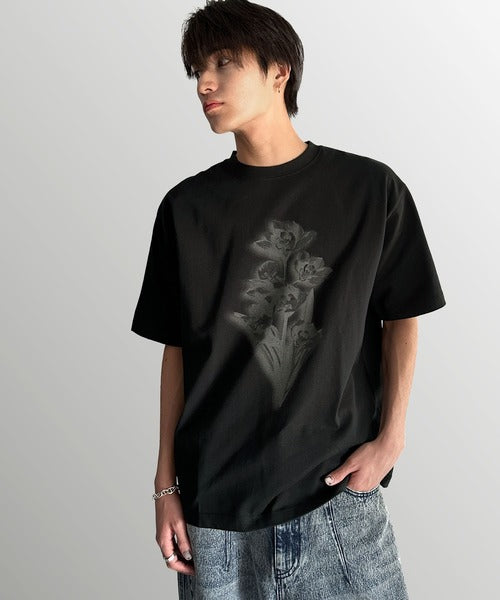 Flower Print Basic Fit T-Shirt／フラワー柄プリントベーシックフィットTシャツ co1150010