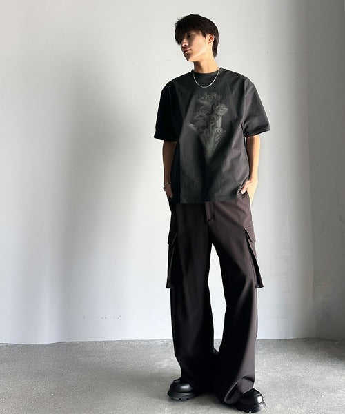 Flower Print Basic Fit T-Shirt／フラワー柄プリントベーシックフィットTシャツ co1150010