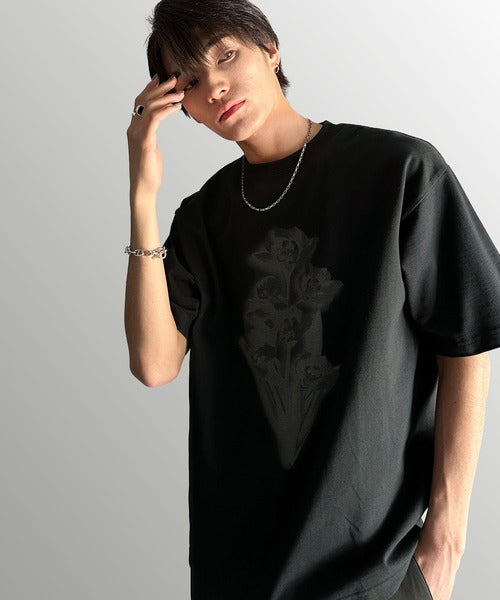 Flower Print Basic Fit T-Shirt／フラワー柄プリントベーシックフィットTシャツ co1150010
