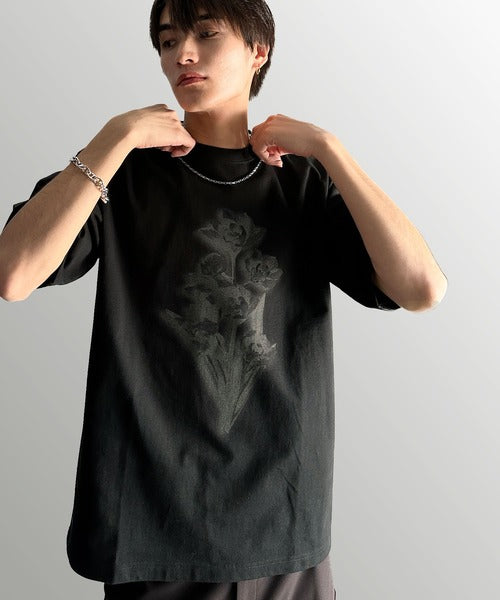 Flower Print Basic Fit T-Shirt／フラワー柄プリントベーシックフィットTシャツ co1150010