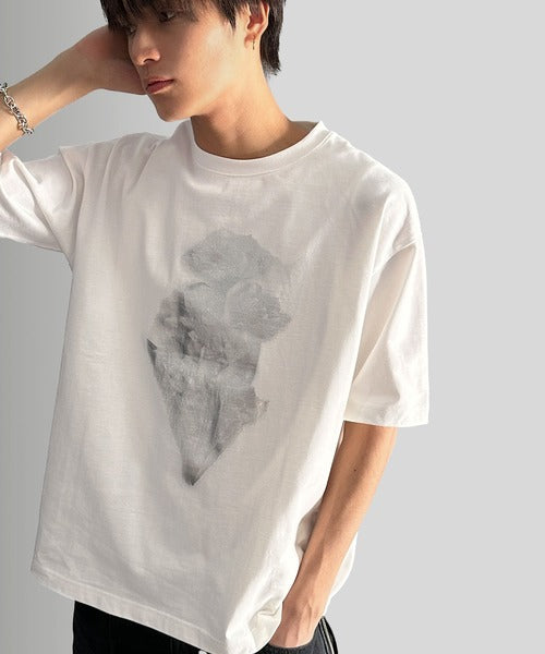 Flower Print Basic Fit T-Shirt／フラワー柄プリントベーシックフィットTシャツ co1150010