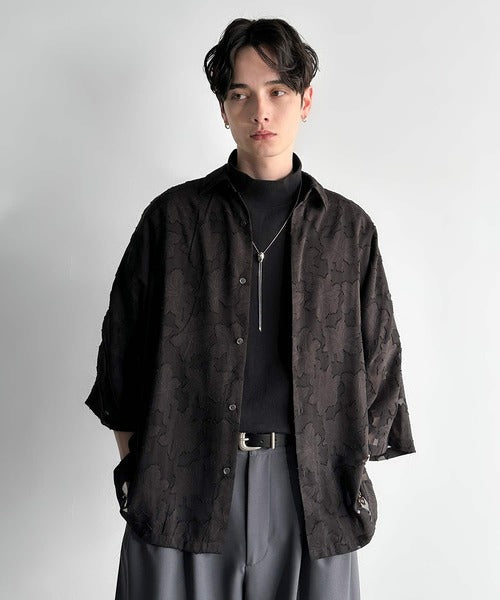 High Neck Short Sleeve 100% Cotton T-Shirt／ハイネックショートスリーブ綿100％Tシャツ co1150016