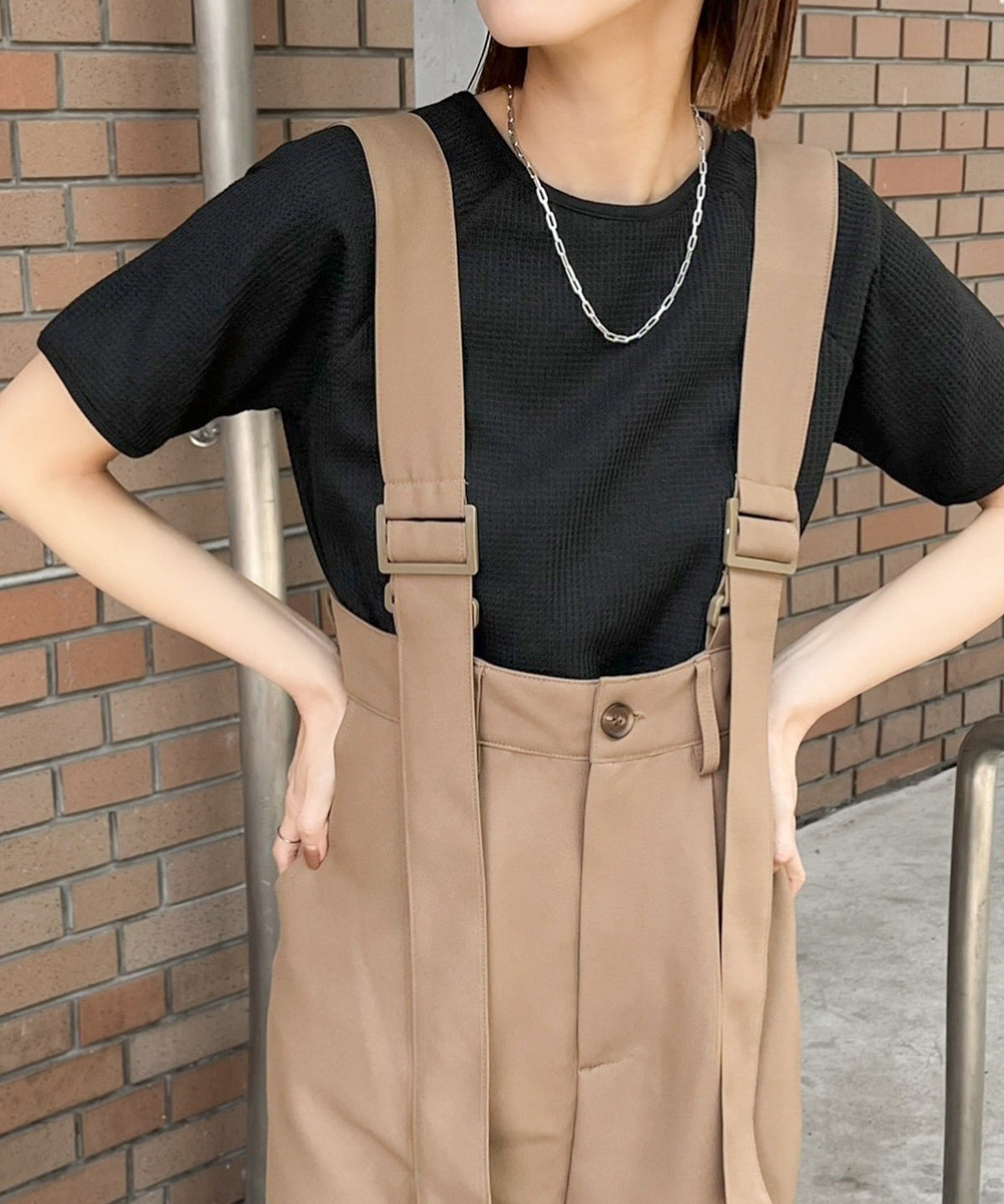 《sayo×クラシカルエルフコラボ》これ一枚でおしゃれが決まる！ワッフルトップス（半袖） ce1010450