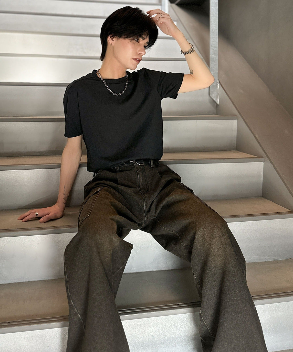 《Haruto×クラシカルエルフコラボ》「細身で、余裕。」Utility SlimFit T-Shirt/ユーティリティスリムフィットTシャツ co1010012