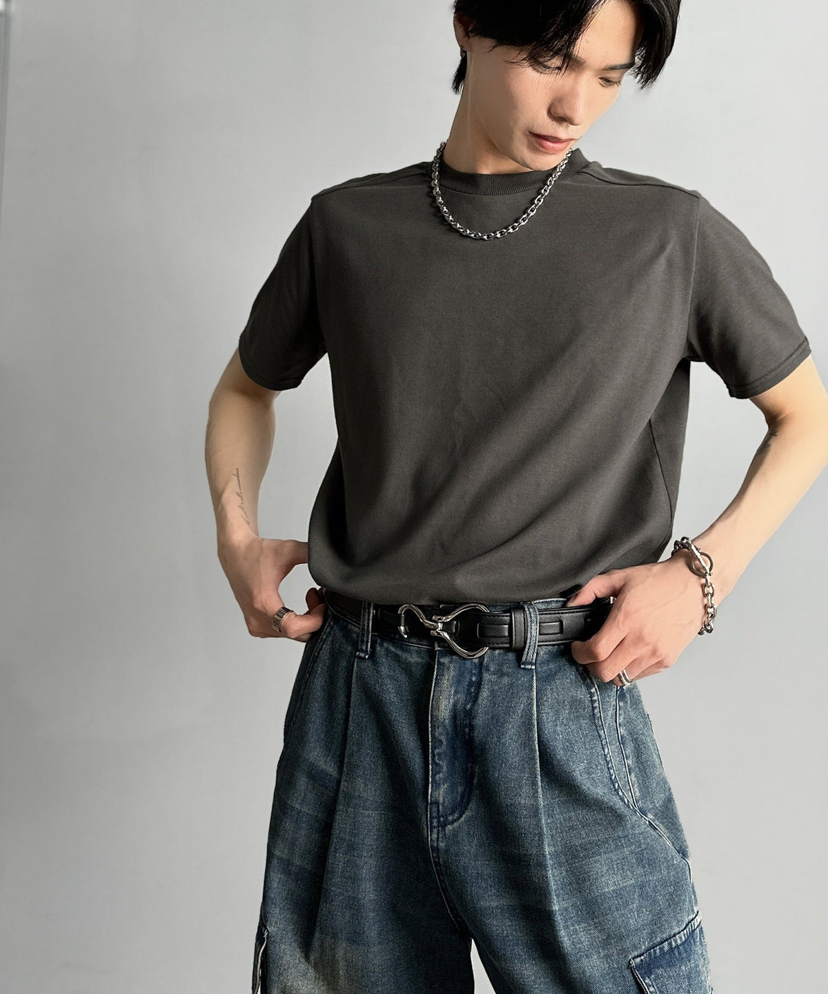 《Haruto×クラシカルエルフコラボ》「細身で、余裕。」Utility SlimFit T-Shirt/ユーティリティスリムフィットTシャツ co1010012