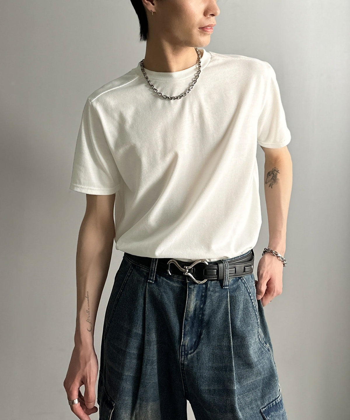 《Haruto×クラシカルエルフコラボ》「細身で、余裕。」Utility SlimFit T-Shirt/ユーティリティスリムフィットTシャツ co1010012