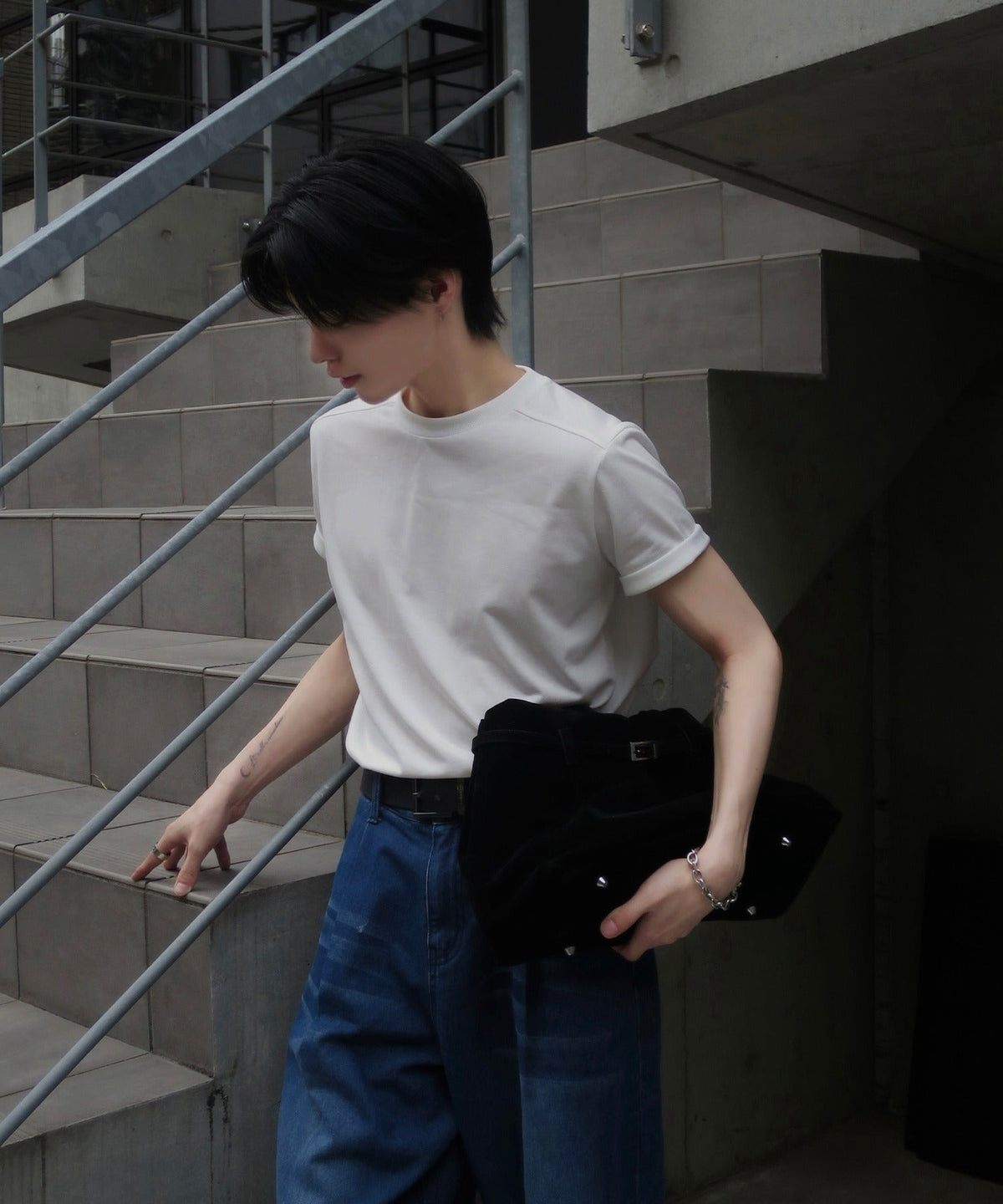 《Haruto×クラシカルエルフコラボ》「細身で、余裕。」Utility SlimFit T-Shirt/ユーティリティスリムフィットTシャツ co1010012