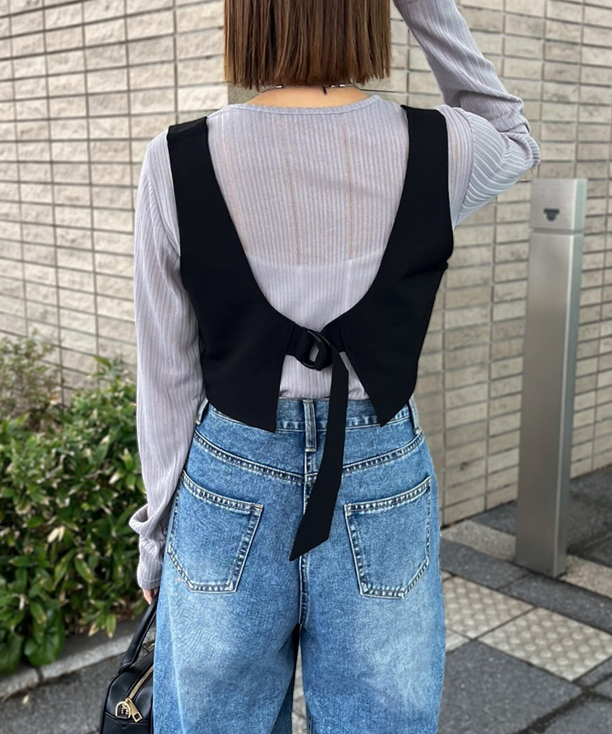 《sayo×クラシカルエルフコラボ》 重ねるだけで即旬顔。バックベルト付きレイヤードビスチェ ce1010448