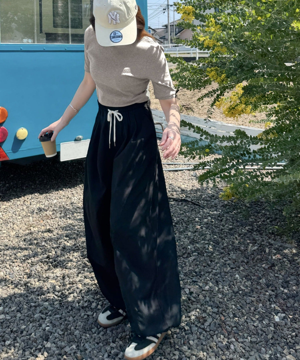 《AYA×クラシカルエルフコラボ》大人可愛いを叶える。前後2way袖リボンバックオープンリブトップス（半袖） ce1010432
