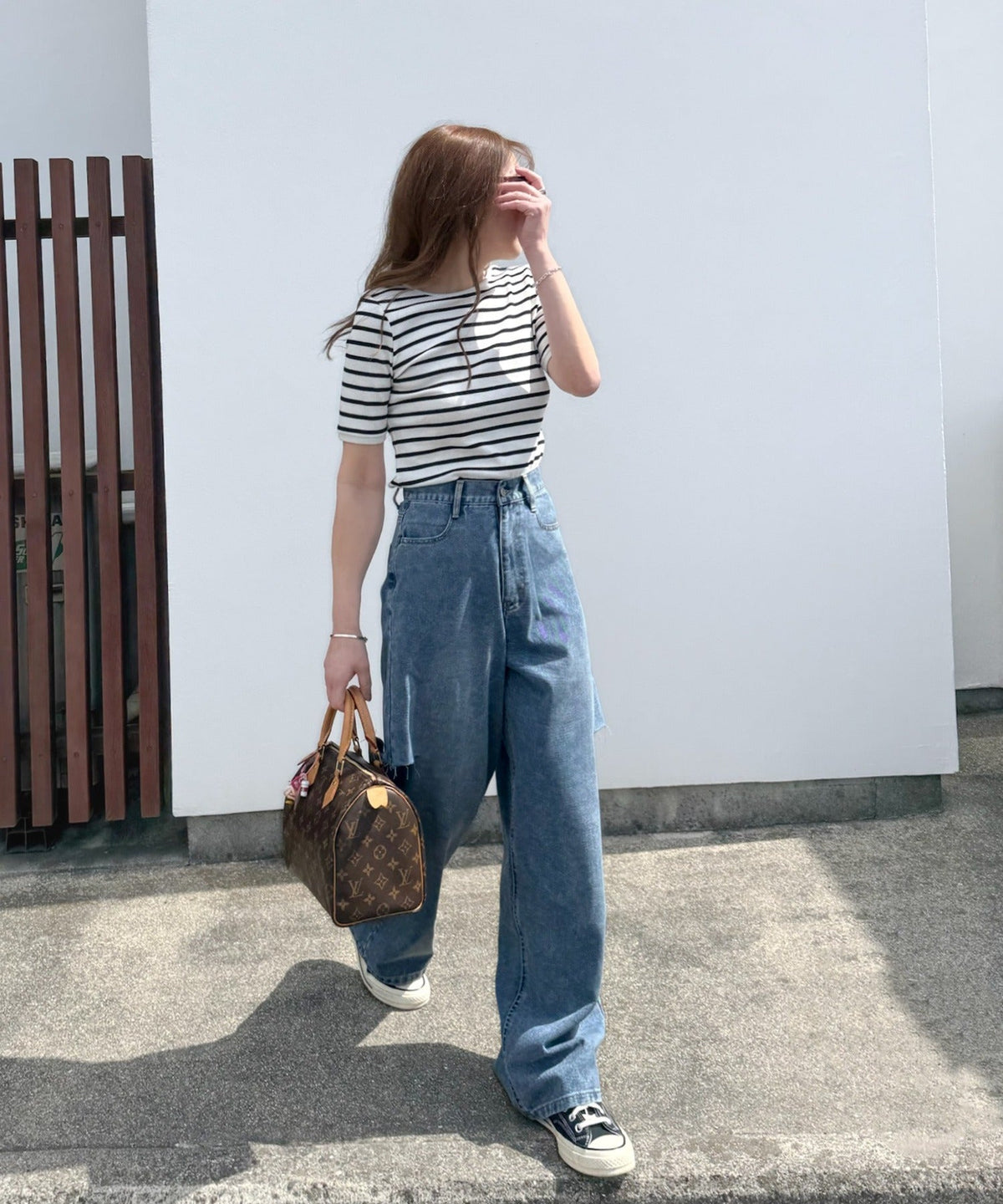 《AYA×クラシカルエルフコラボ》大人可愛いを叶える。前後2way袖リボンバックオープンリブトップス（半袖） ce1010432