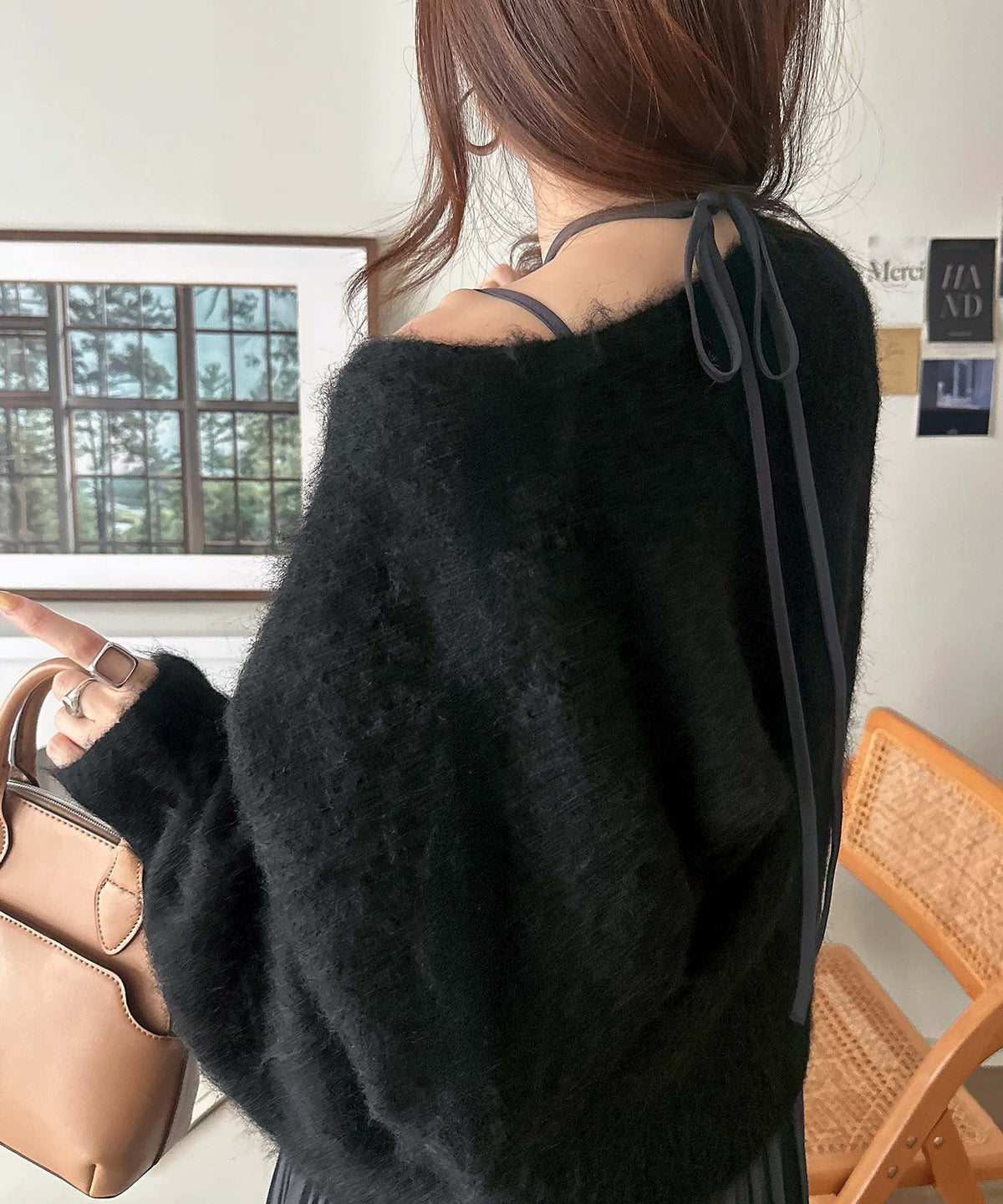 これでコーデ完成の優秀セット！カシュクールウール混ニット×キャミワンピース（セットアイテム） ce1070263