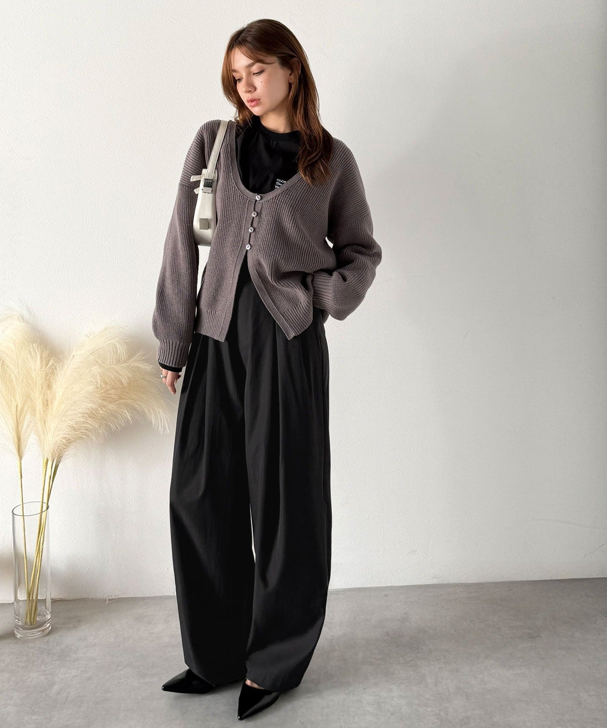 《marina×クラシカルエルフコラボ》「楽なのにキレイ」シンプルコーデに洗練さをプラス◎タックデザインパンツ ce1015091