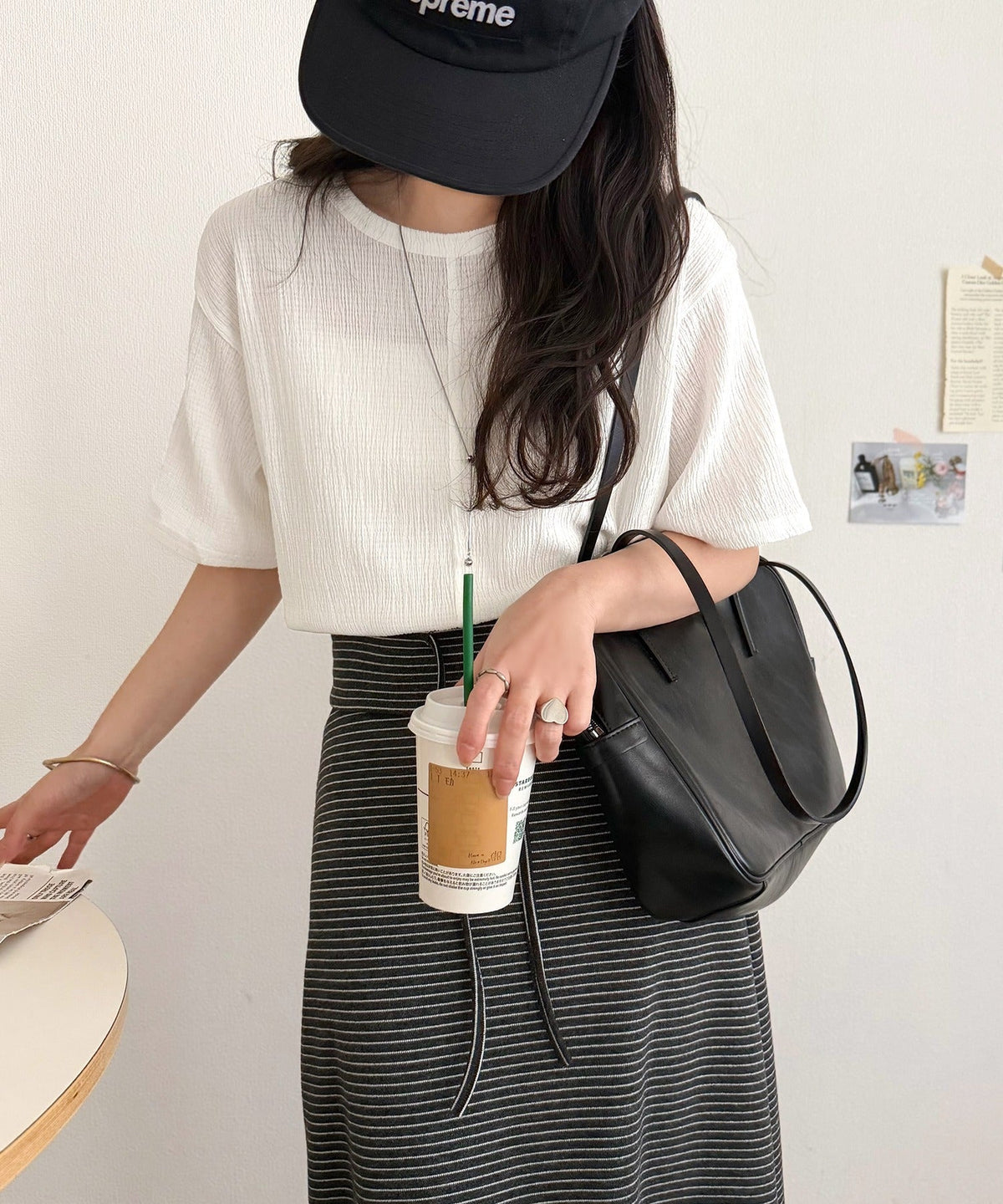 軽やか涼感、さらり抜け感。楊柳ベーシックTシャツ(半袖) ce1260529