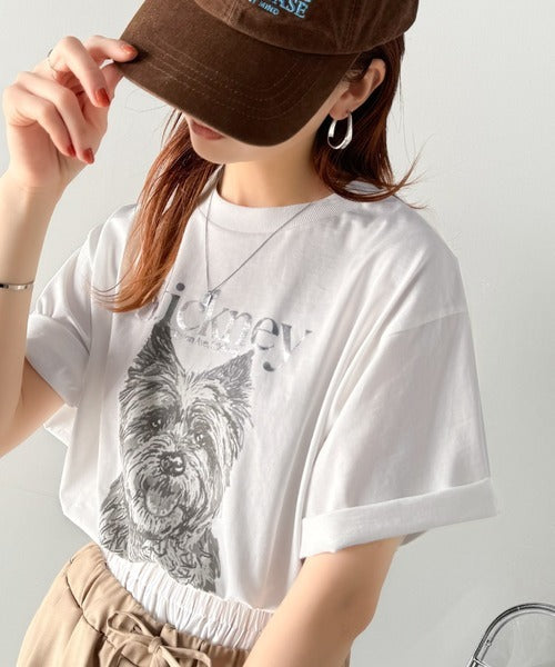 上品カジュアルを楽しむ。シルケット風アニマルTシャツ（半袖） ce1330029