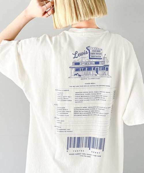 《Javaジャバコラボ》ゆるっとカジュアルに。コットン100％ダイナープリントヴィンテージライクピグメントTシャツ jv1029045