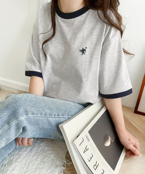 《Javaジャバコラボ》【sustaina+】大人の上質Tシャツ。オーガニックコットンリンガーTEE jv1260114