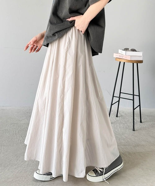 愛され、胸キュン。超軽量シアーナイロンフレアスカート ce1300001