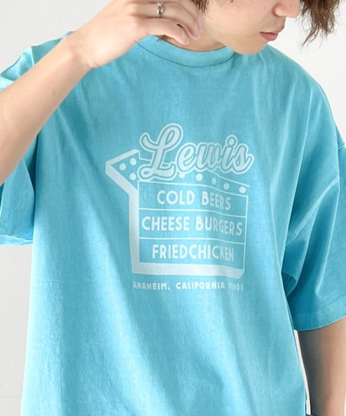 《Javaジャバコラボ》ゆるっとカジュアルに。コットン100％ダイナープリントヴィンテージライクピグメントTシャツ jv1029045
