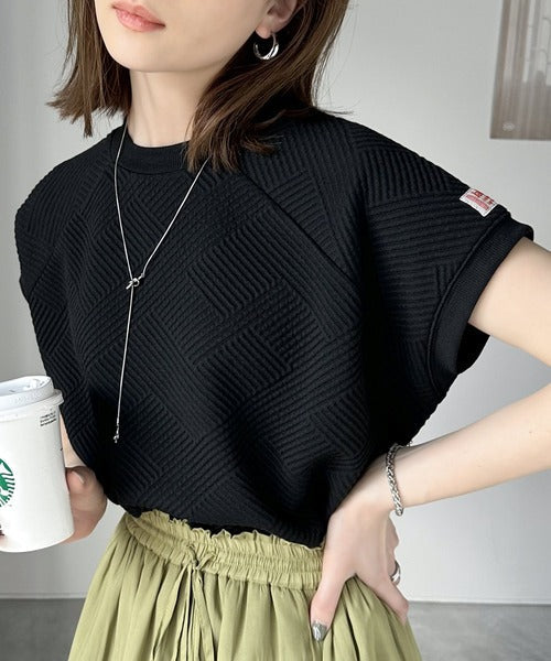 《JaVa ジャバコラボ》大人の上級見え。斜めストライプ柄ラグランTee jv1010213