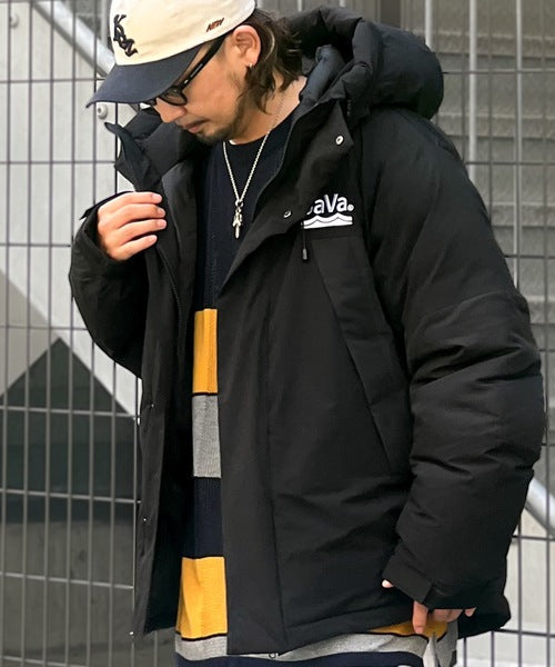 《Javaジャバコラボ》極暖、異素材パネルフェイクダウンジャケット cm0780011