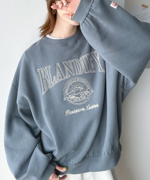 《Javaジャバコラボ》スポーティムードが今気分  2way立体刺繍バックヘンリー裏起毛PO jv1260014