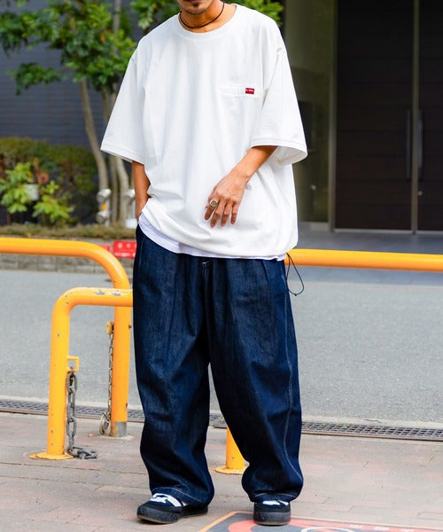 《Javaジャバコラボ》綿100％。大人のこなれカジュアル。シルケット素材裾ドロストオーバーサイズTシャツ jm1050157