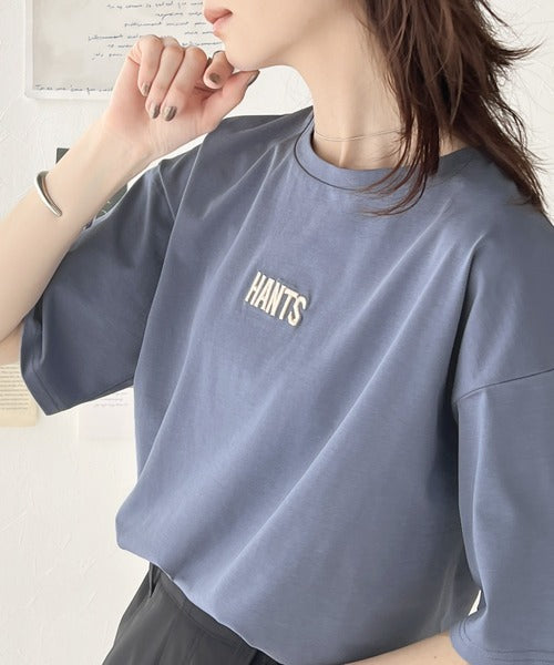 コーデを上品に魅せる。接触冷感立体刺繍Tシャツ ce1260122