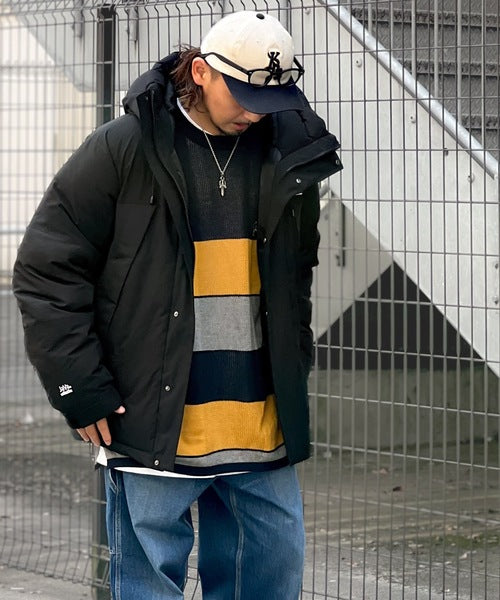 《Javaジャバコラボ》極暖、異素材パネルフェイクダウンジャケット cm0780011