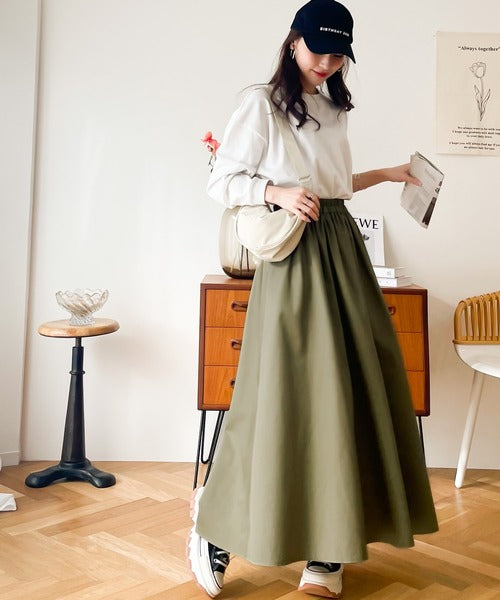 《JaVa ジャバコラボ》レディのマストアイテム。ボリュームフレアスカート jv0940111