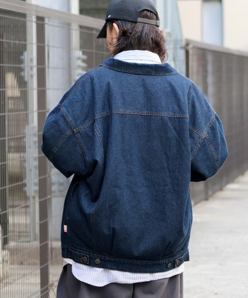 《JAVAジャバコラボ》ゆるっとラフシルエット 裏キルティングBigデニムJK jm1010201
