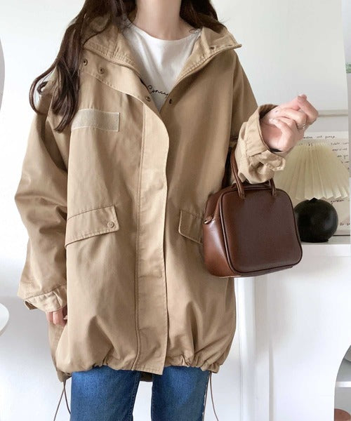 《JAVAジャバ 別注》即、お洒落ガール。オーバーサイズミリタリーコート jv1260029