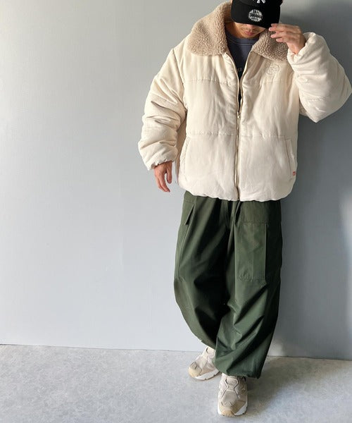 《Javaジャバコラボ》軽くてあったか。襟ボアスエード中綿JK jm1010235