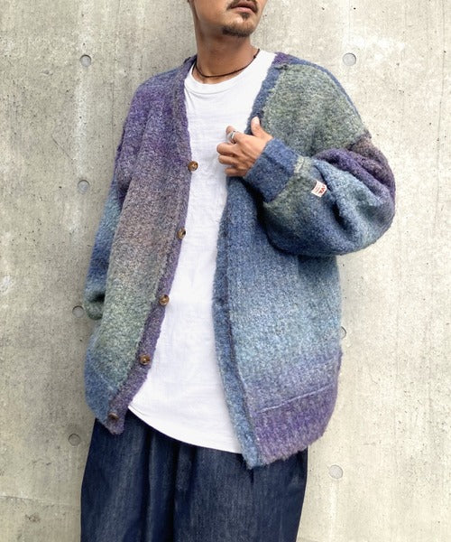 《Javaジャバコラボ》大人のこなれ感漂う グラデーションアウトリンキングニットカーディガン jv1219008