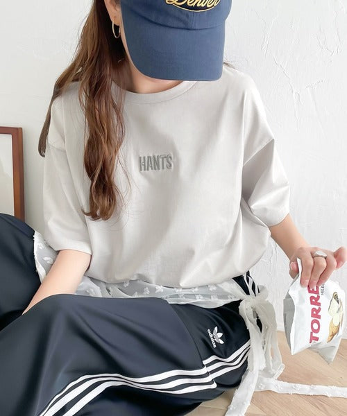 コーデを上品に魅せる。接触冷感立体刺繍Tシャツ ce1260122
