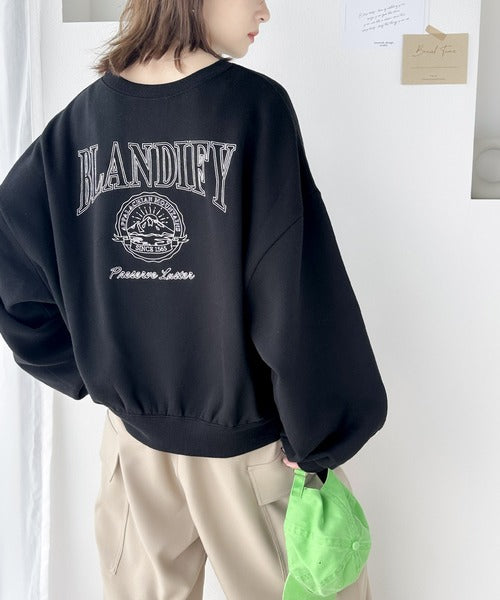 《Javaジャバコラボ》スポーティムードが今気分  2way立体刺繍バックヘンリー裏起毛PO jv1260014