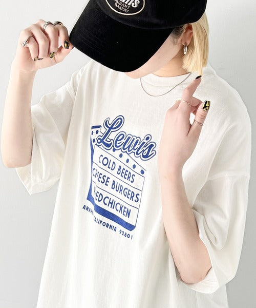《Javaジャバコラボ》ゆるっとカジュアルに。コットン100％ダイナープリントヴィンテージライクピグメントTシャツ jv1029045