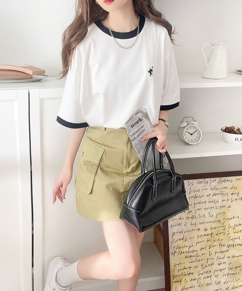 《Javaジャバコラボ》【sustaina+】大人の上質Tシャツ。オーガニックコットンリンガーTEE jv1260114