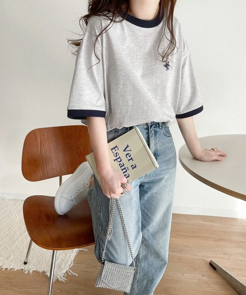 《Javaジャバコラボ》【sustaina+】大人の上質Tシャツ。オーガニックコットンリンガーTEE jv1260114