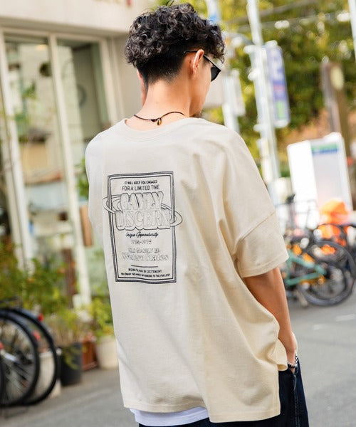 《Javaジャバコラボ》【sustaina+】大人の抜け感。オーガニックコットン混　綿100％前後2wayステッチ刺繍半袖Tシャツ jm1050136
