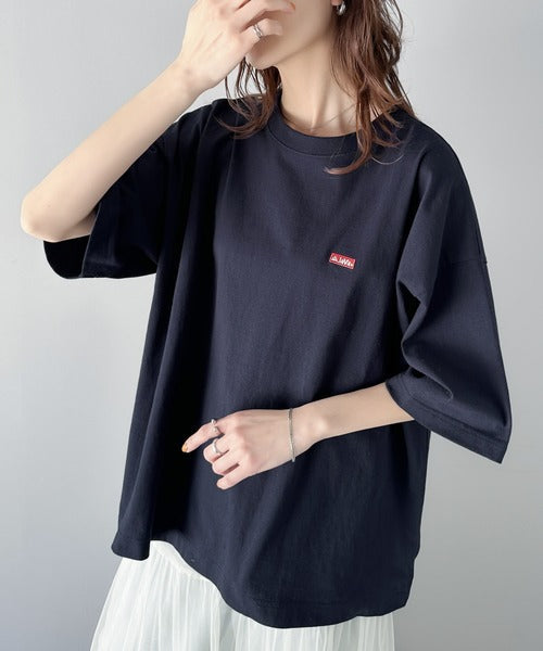 《Javaジャバコラボ》【sustaina+】バック刺繍で抜かりなくキマる。綿100％レシピ刺繍ビッグTシャツ jv1050170