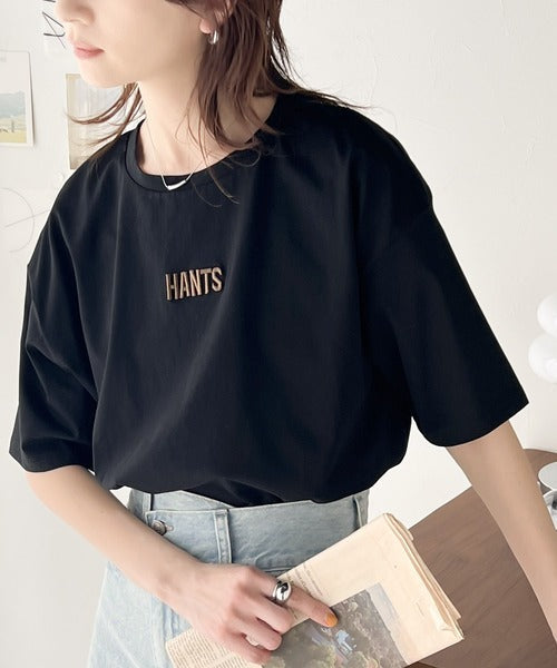 コーデを上品に魅せる。接触冷感立体刺繍Tシャツ ce1260122